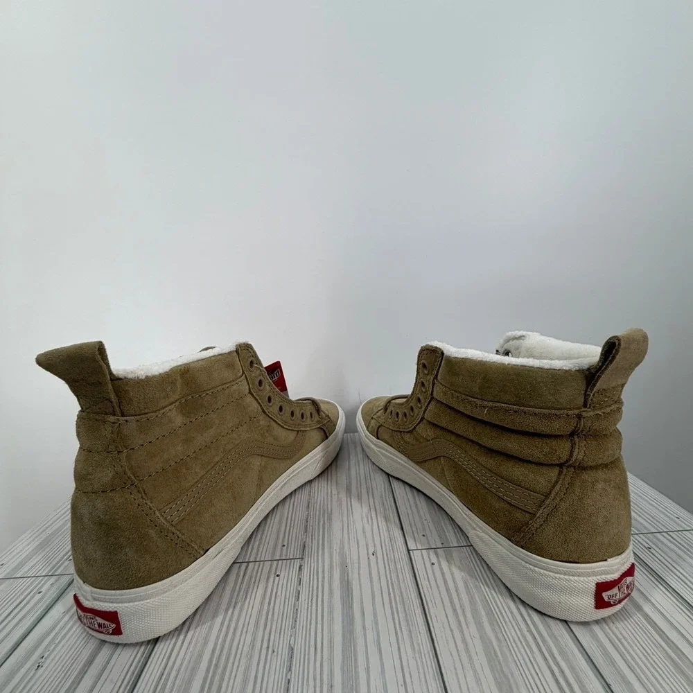 Vans Sk8-Hi MTE All Weather Suede High Top Khaki Tan Men 8/Women 9.5 NEW UNISEX